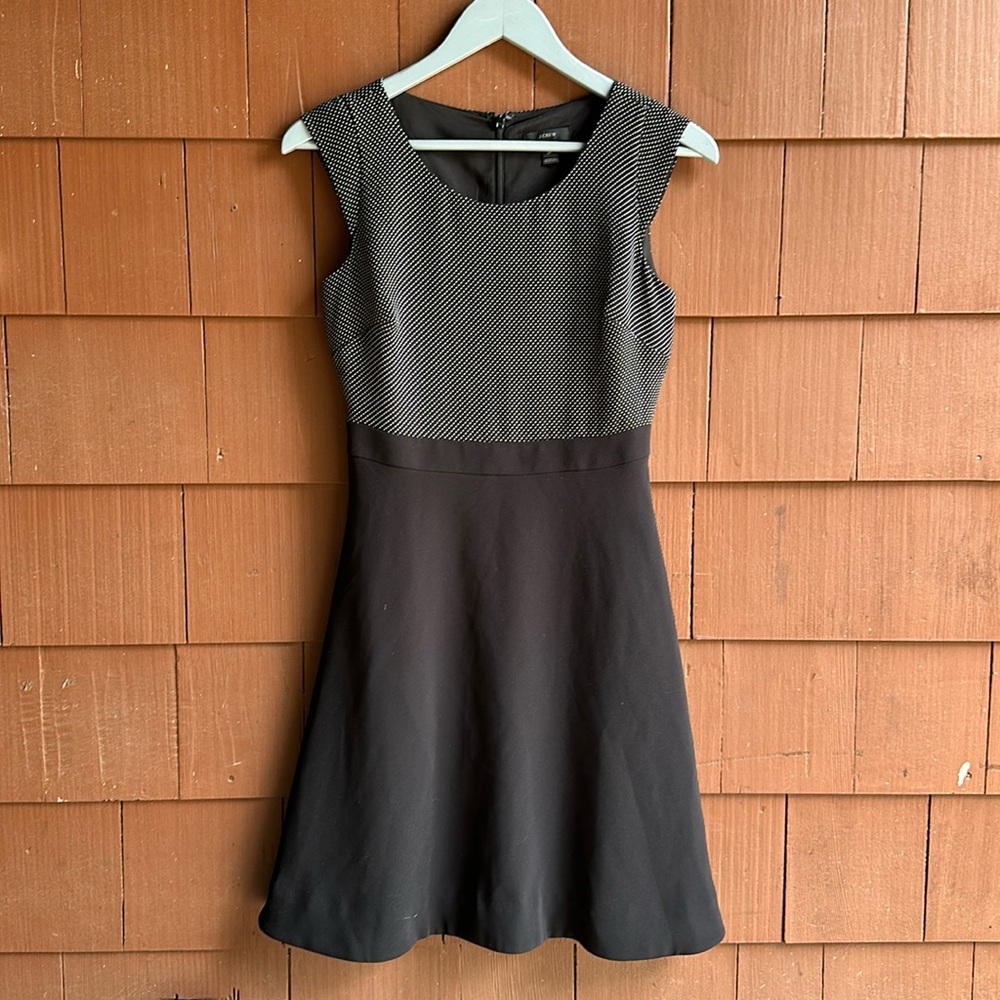 J. Crew Black Midi Dress- Size 2P